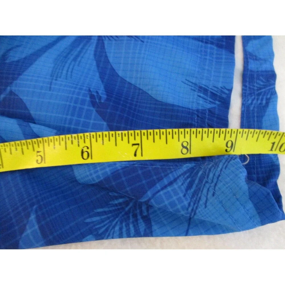 Zeroxposur Swim Trunks Men's Size XXL Blue Floral Pocket Built In Brief